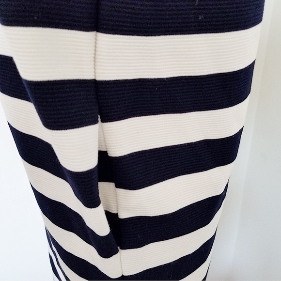 FRNCH Nautical Classics Ladies Stripe Boxy Tee Dress Black white size M pocket - Picture 7 of 9